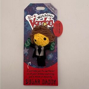Watchover Voodoo Sugar Daddy String Doll Keychain Lucky Charm Ref 188 New